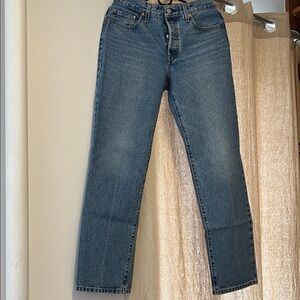 Levi's Women's Straight Blue Jeans 26x32